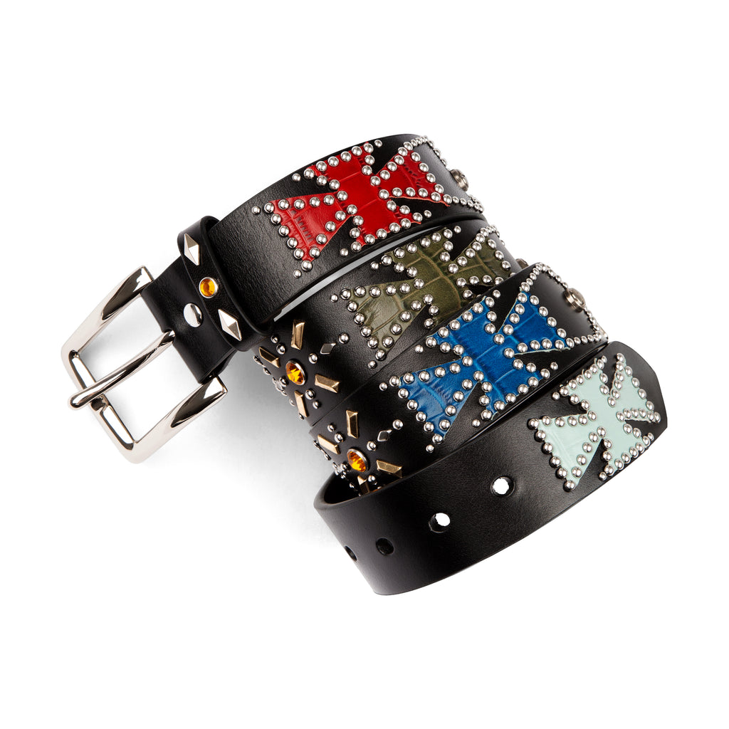 Multicolor Dédé Studded Belt