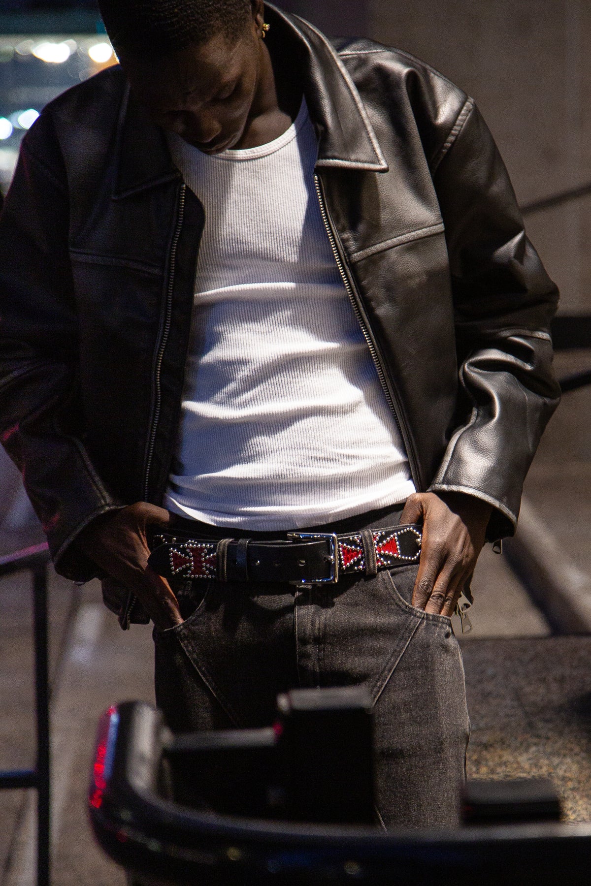 DÉDÉ STUDDED BELT