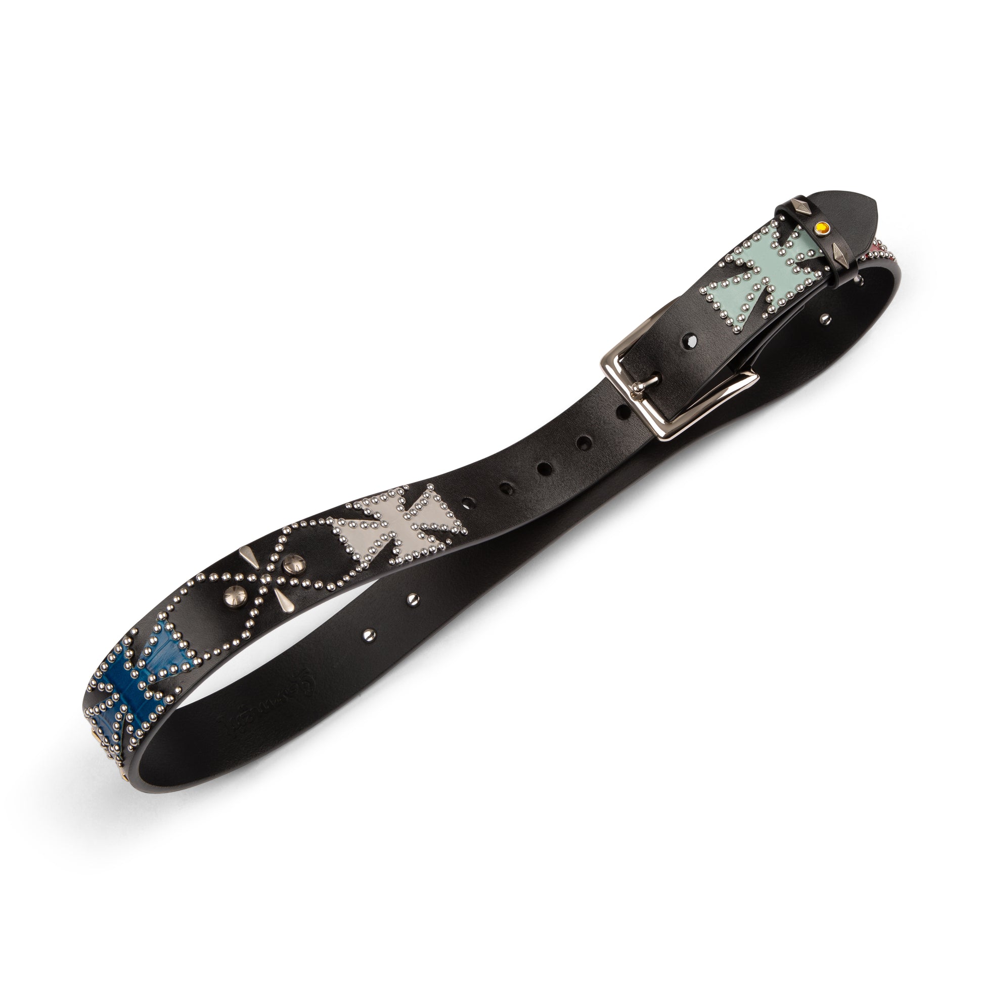 Multicolor Dédé Studded Belt